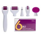 DRS 6 in 1 Derma Roller System (1200 Needles, 720 needles, 300 Needles, 12 Needles, Silicone Brush, Disinfection Basin) - Image 2