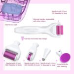 DRS 6 in 1 Derma Roller System (1200 Needles, 720 needles, 300 Needles, 12 Needles, Silicone Brush, Disinfection Basin) - Image 3